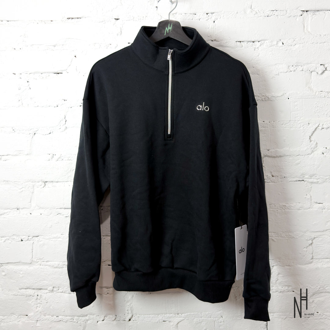 Alo Yoga Accolade 1/4 Zip Pullover Black