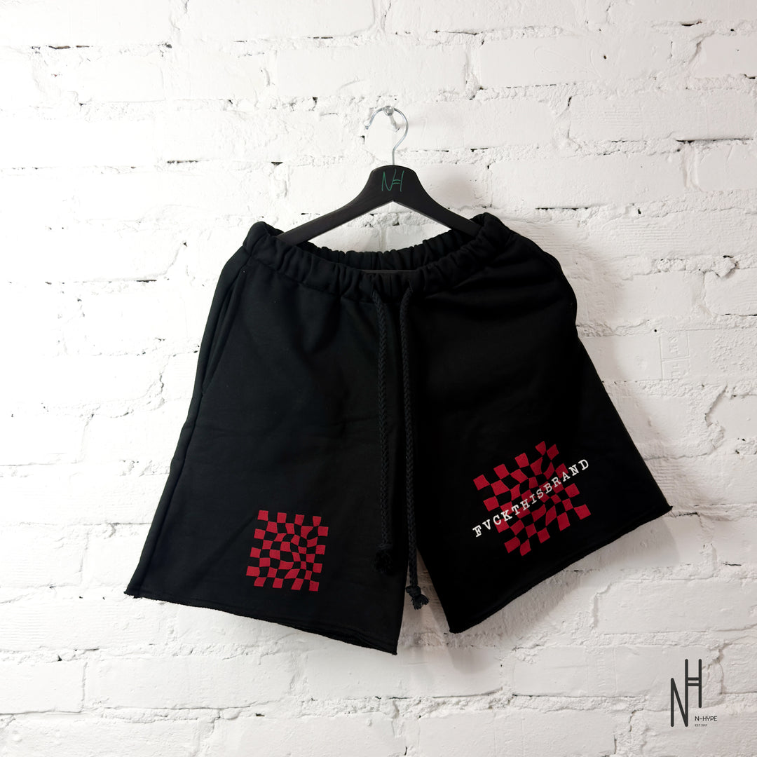 FVCKTHISBRAND DELUSIONAL SHORTS BLACK