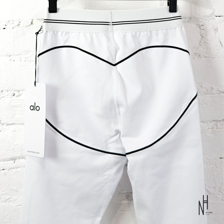 Alo Yoga Airbrush High-Waist Heart Throb Legging White Black