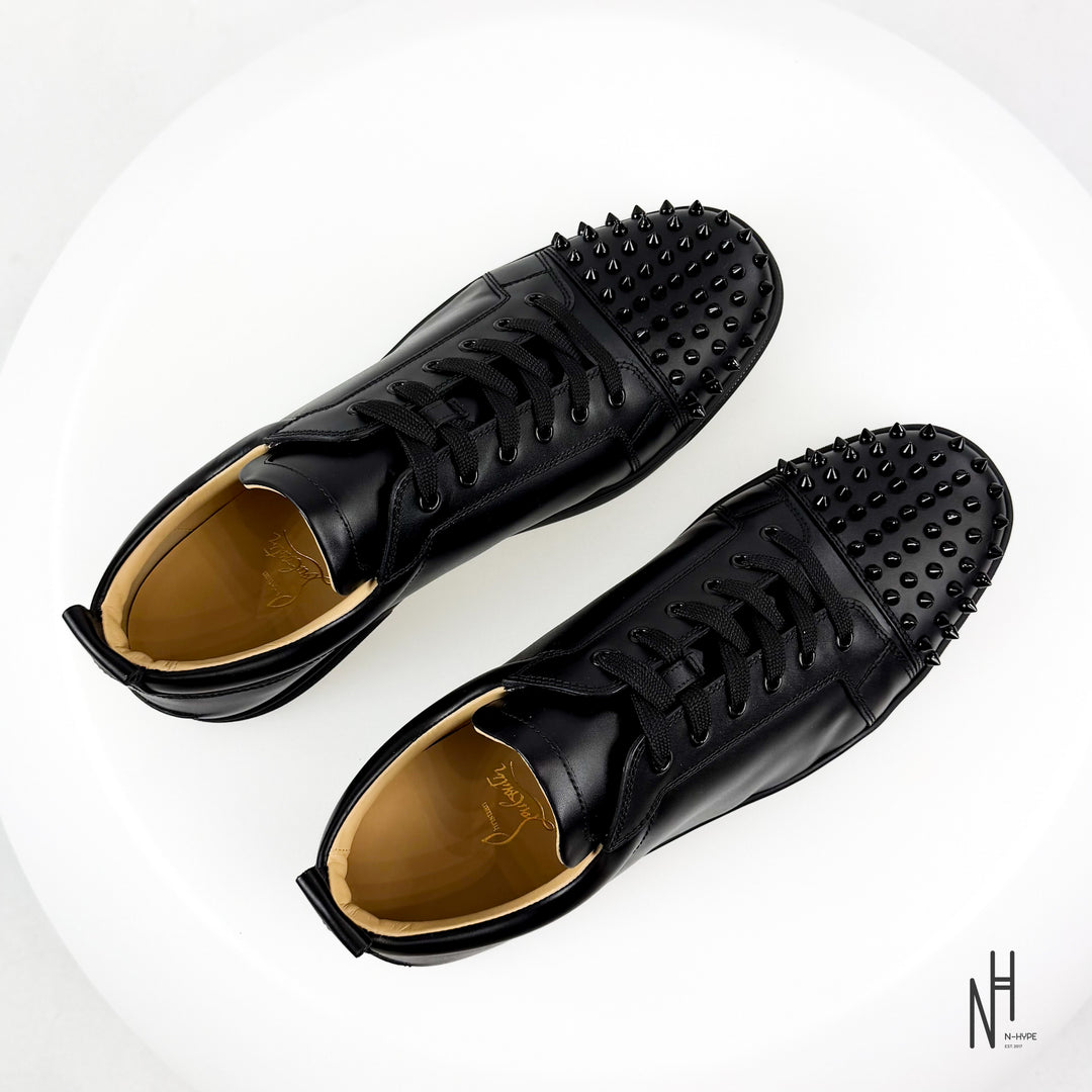 Christian Louboutin Louis Junior Spikes Flat Black