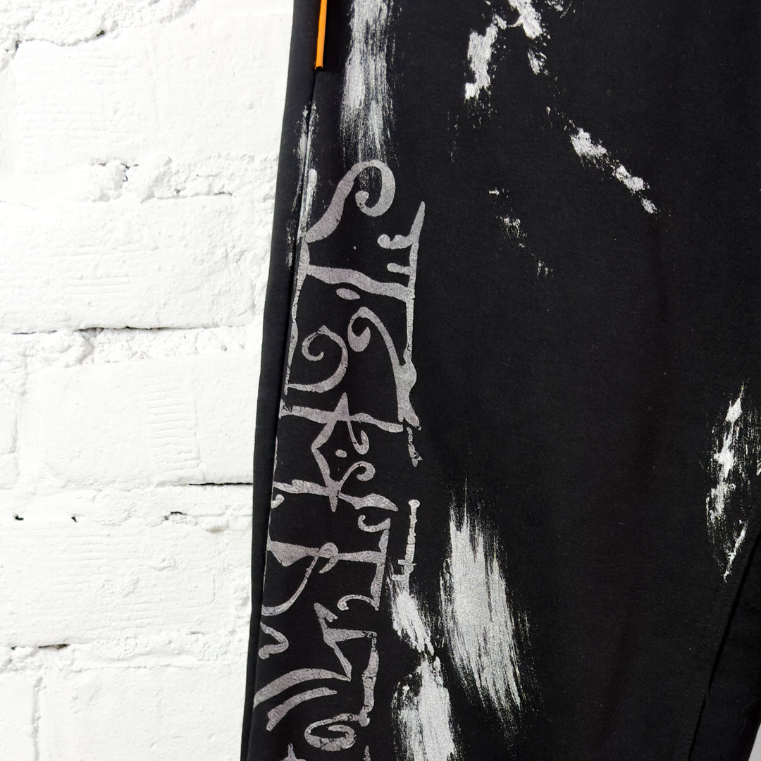 FVCKTHISBRAND FLARED ARABIC SWEATPANTS WHITE
