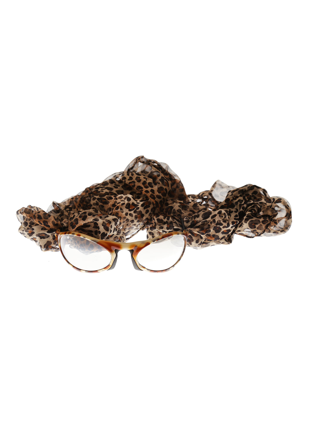 Carrera ’90s Leopard Sunglasses with Silk Scarf