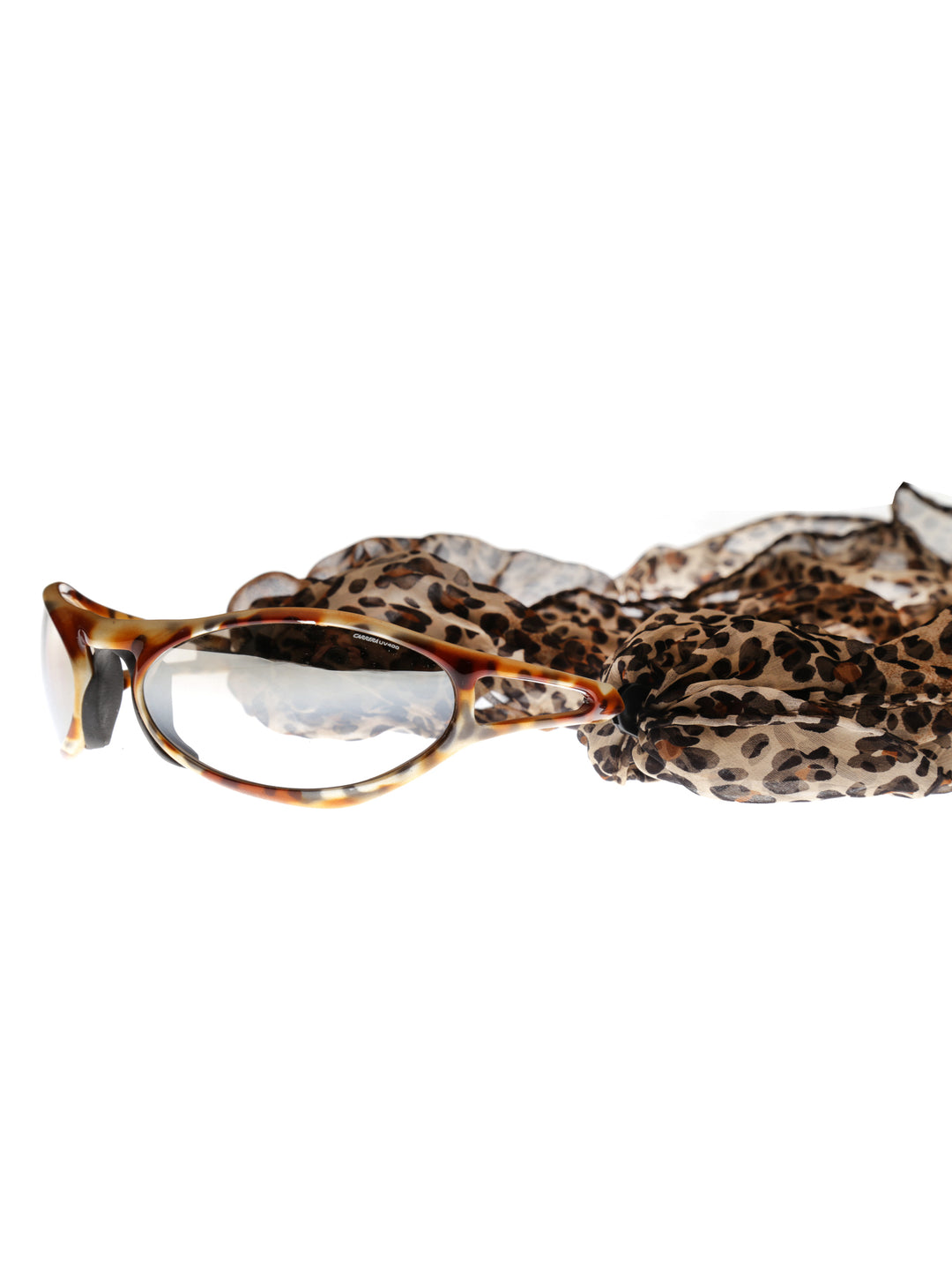 Carrera ’90s Leopard Sunglasses with Silk Scarf
