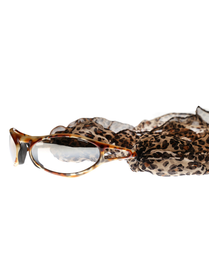 Carrera ’90s Leopard Sunglasses with Silk Scarf