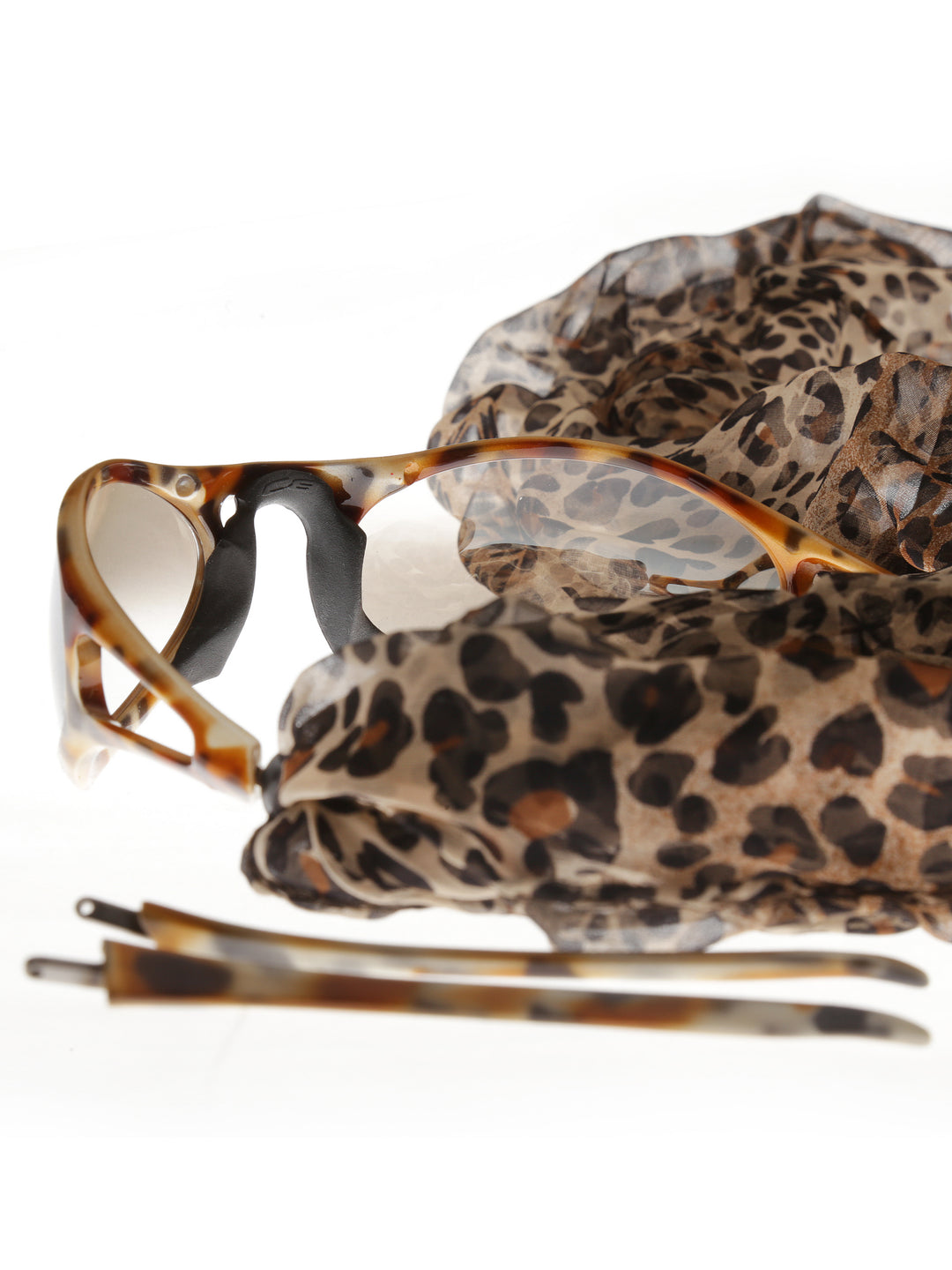 Carrera ’90s Leopard Sunglasses with Silk Scarf