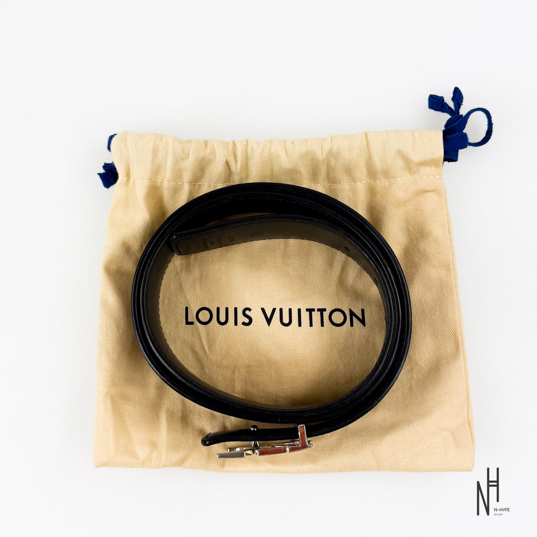 Louis Vuitton Initiales Reversible Belt Damier Grafite Black