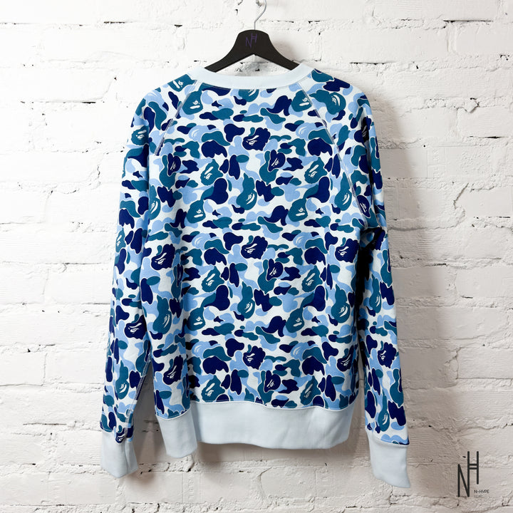 Bape ABC Camo Crystal Stone Crewneck Blue