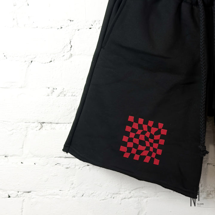 FVCKTHISBRAND DELUSIONAL SHORTS BLACK