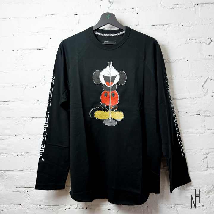 Supreme Number (N)ine Mickey Raglan L/S Top Black