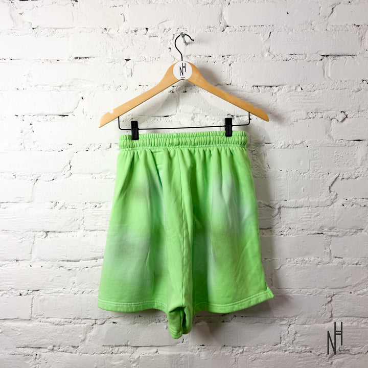 Hellstar Flame Shorts Neon Green