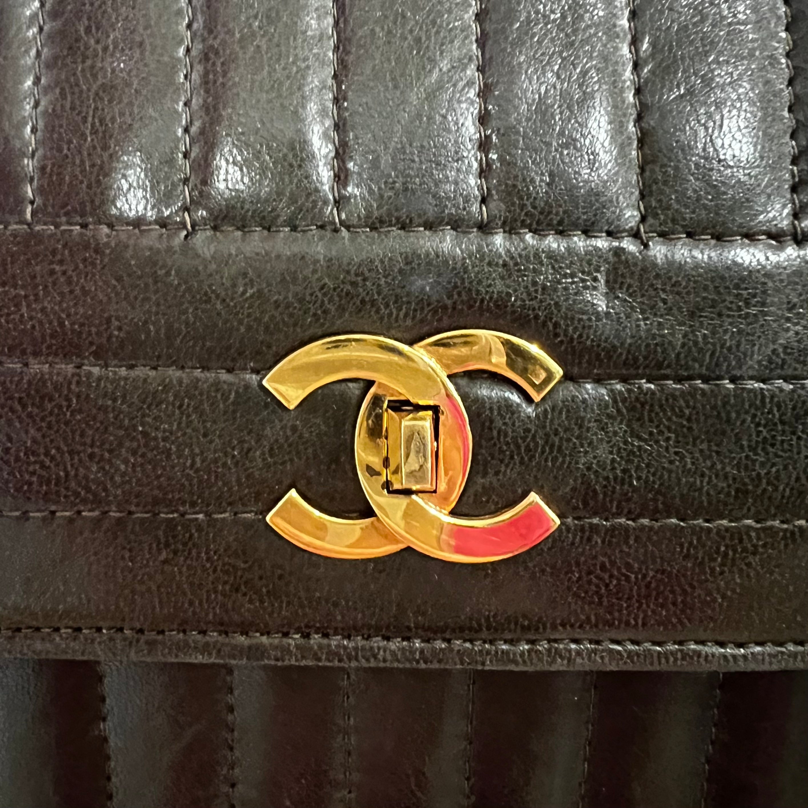 CHANEL Single Flap Bag Lambskin Leather Khaki Vintage Showroom NHype Lodz Polska