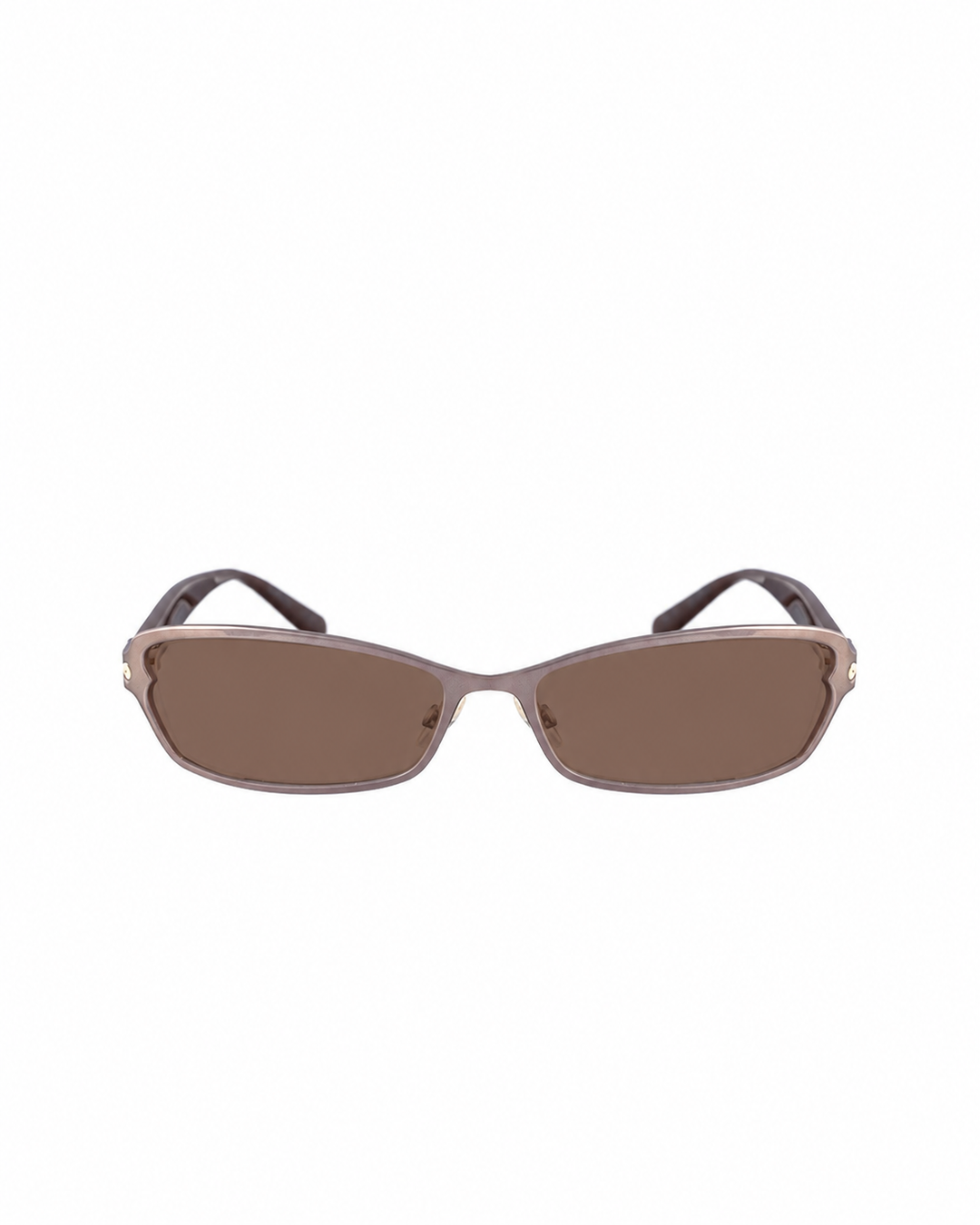 Dior 00s Cocoa Brown Metallic Sunglasses