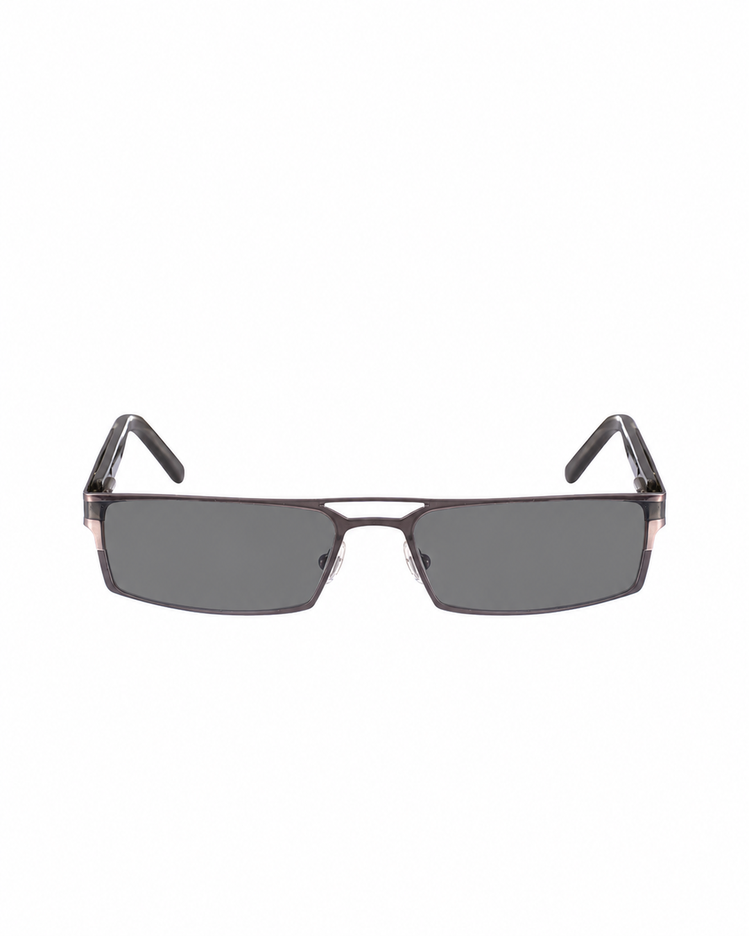 Yves Saint Laurent 00s Metal Black & Grey Sunglasses
