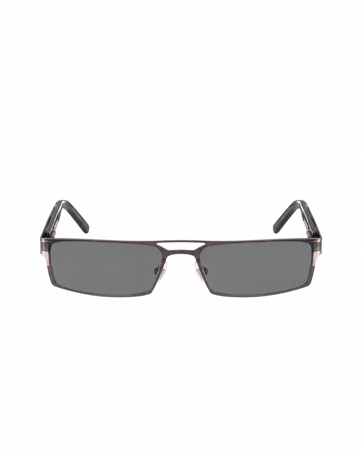 Yves Saint Laurent 00s Metal Black & Grey Sunglasses