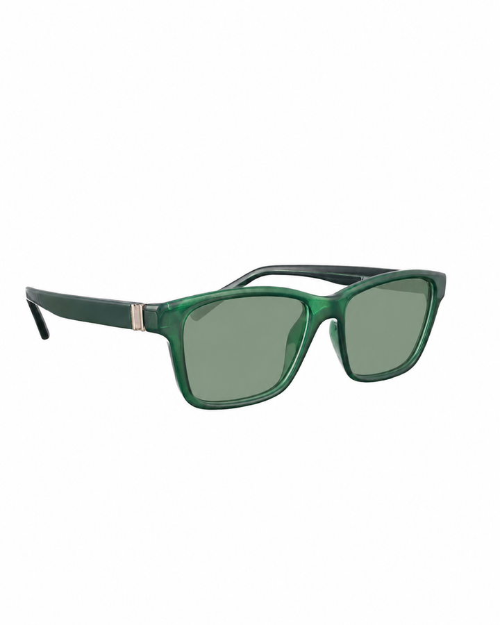 Valentino 00s Black & Green Nerd Sunglasses
