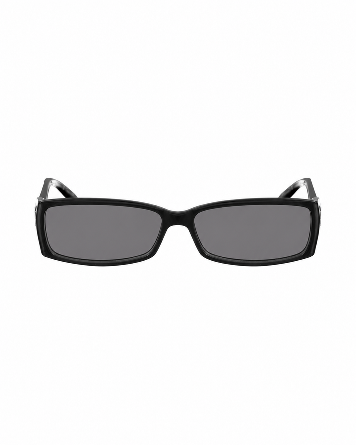 Dior 00s Classic Rectangular Black Cut Outs Sunglasses