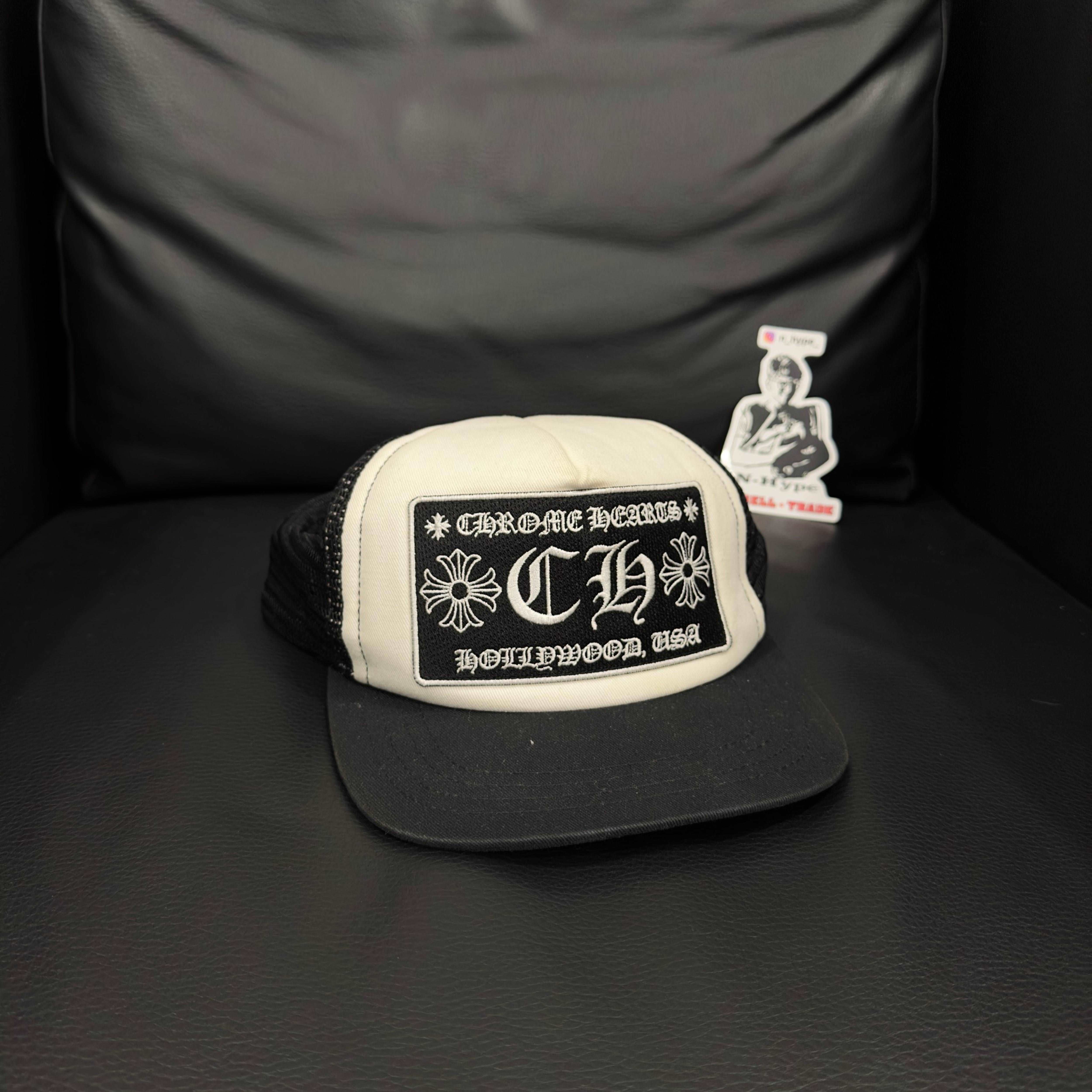 Chrome Hearts CH Hollywood Trucker Hat Black/White Showroom NHype 4 Lodz Polska