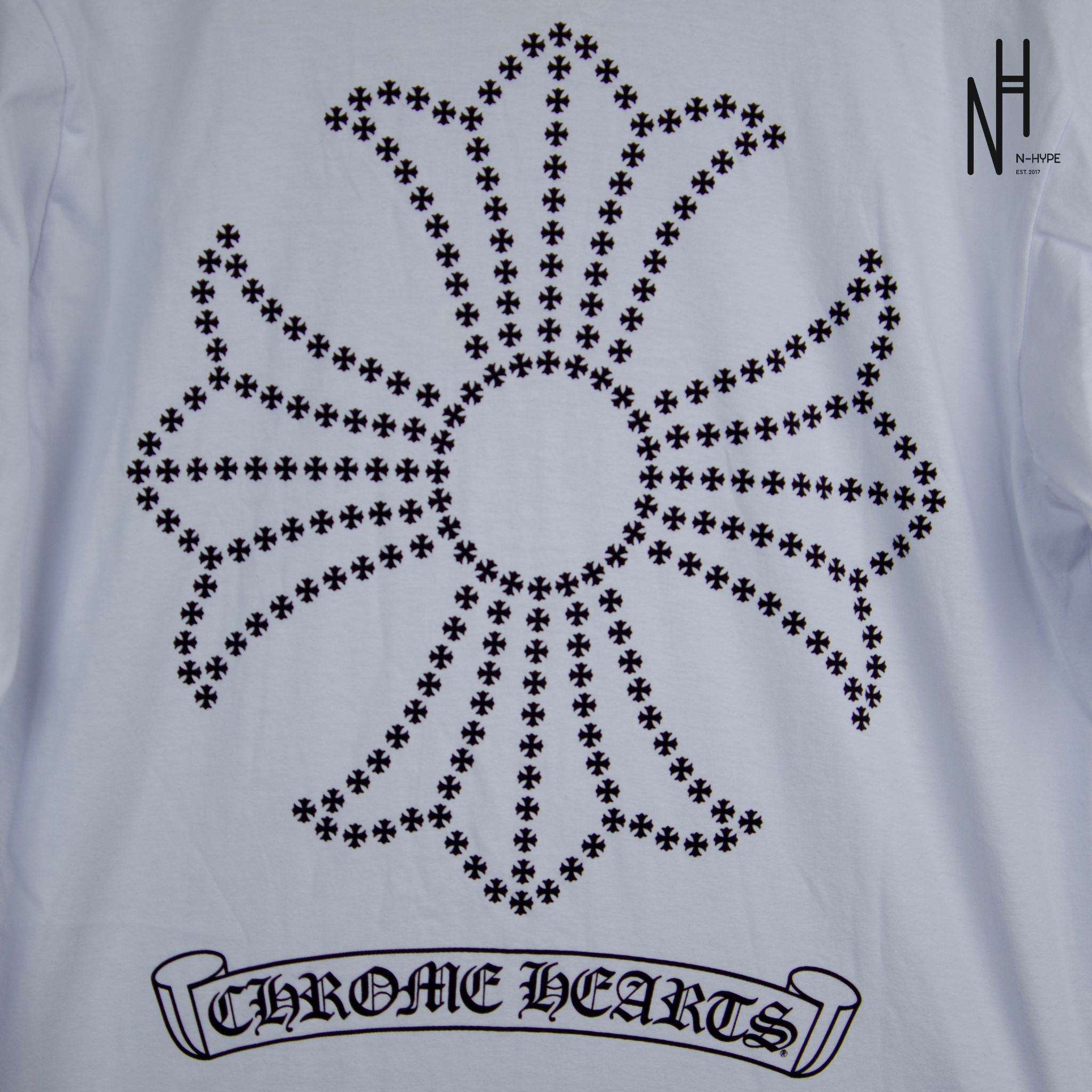 Chrome Hearts Cross Longsleeve Tshirt White Showroom Nhype Lodz Polska