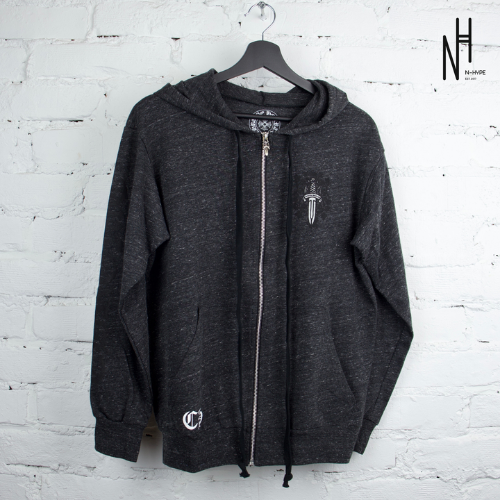 Chrome Hearts Dagger Zip Up Grey Hoodie Showroom NHype Lodz Polska 4