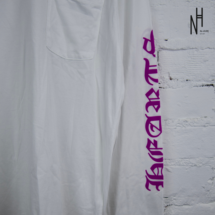 Chrome Hearts Purple Neck Letter White Longsleeve Tshirt Showroom NHype Lodz Polska 2