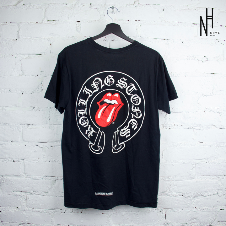 Chrome Hearts Rolling Stones Red Horseshoe Black Tshirt Showroom NHype Lodz Polska