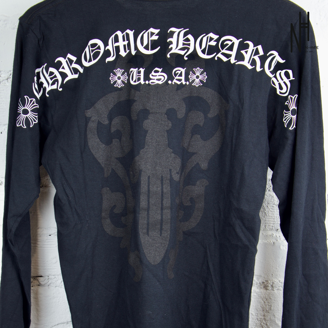 Chrome Hearts USA Dagger Black Longsleve Tshirt Showroom Nhype Lodz Polska