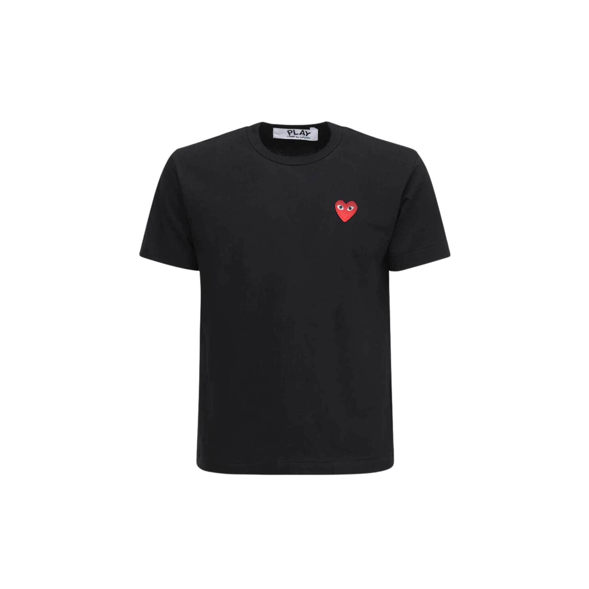 Comme des Garçons Play Heart Patch Cotton Black Jersey T-shirt