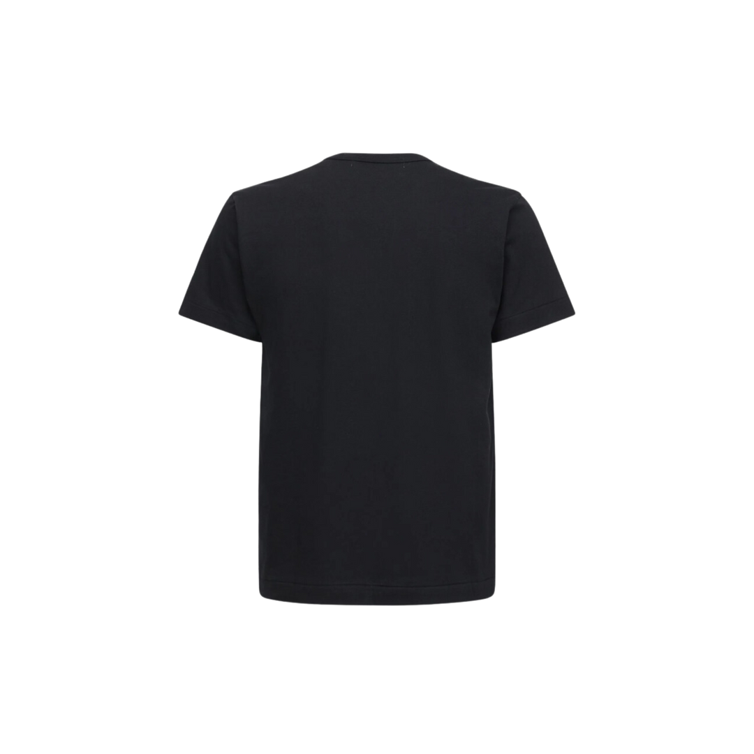 Comme des Garçons Play Heart Patch Cotton Black Jersey T-shirt