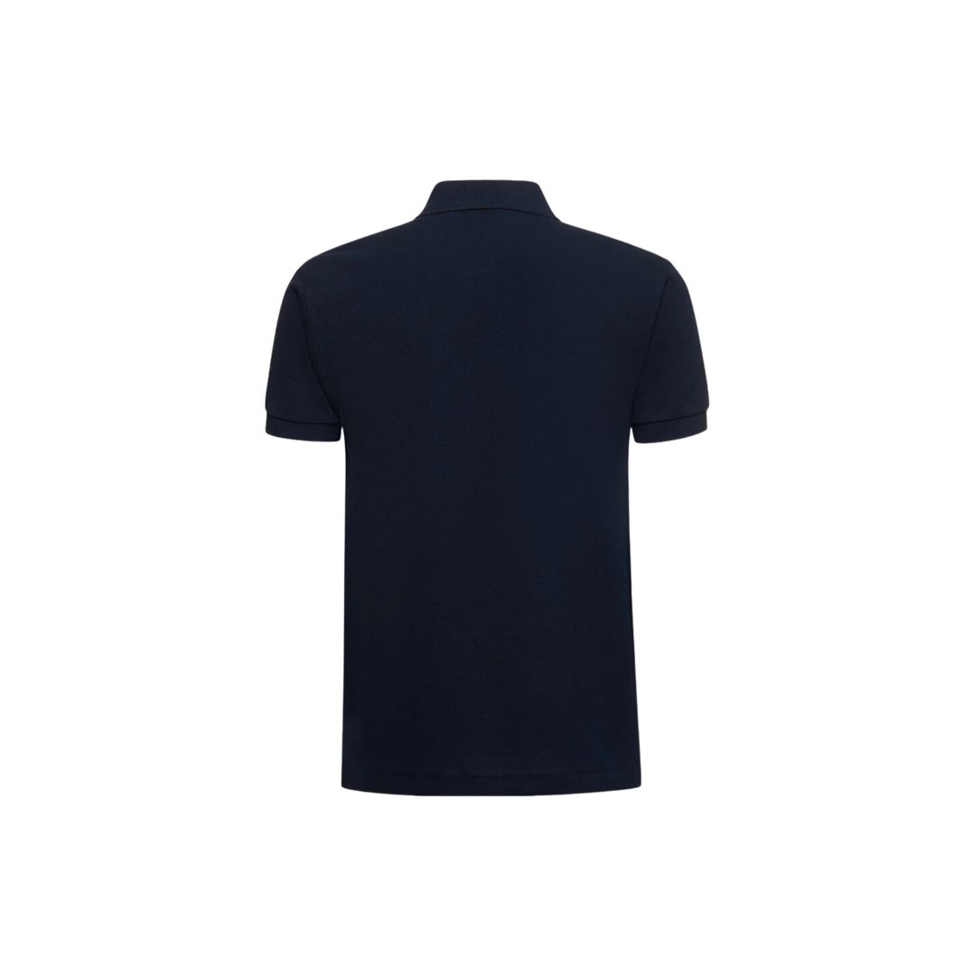 Comme des Garçons Play Logo Cotton Polo Navy