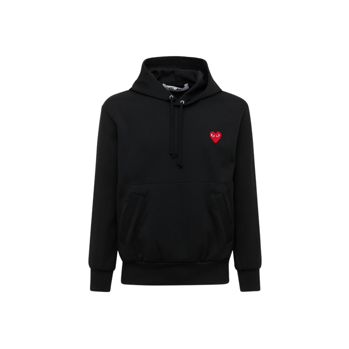 Comme des Garçons Play Mini Heart Patch Jersey Black Hoodie