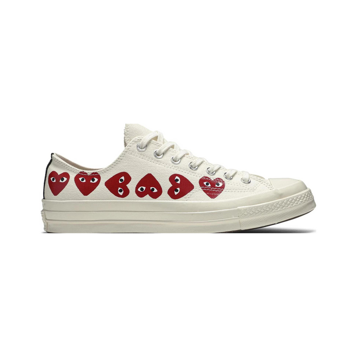 Converse Chuck Taylor All Star 70 Ox Comme des Garcons PLAY Multi-Heart White