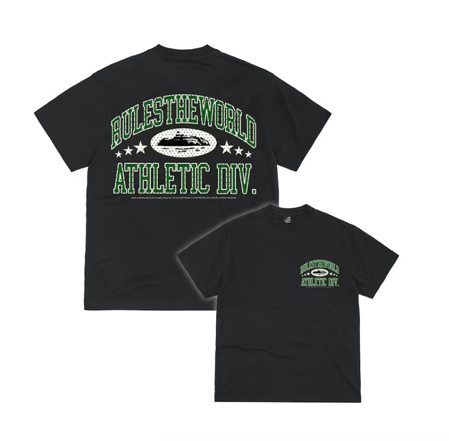 Corteiz RTW Athletic Division Tee Black/Green Showroom Nhype Lodz Polska