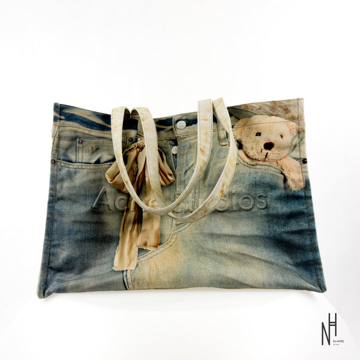 Acne Studios 1981 Trompe-l’œil Teddy Tote Bag