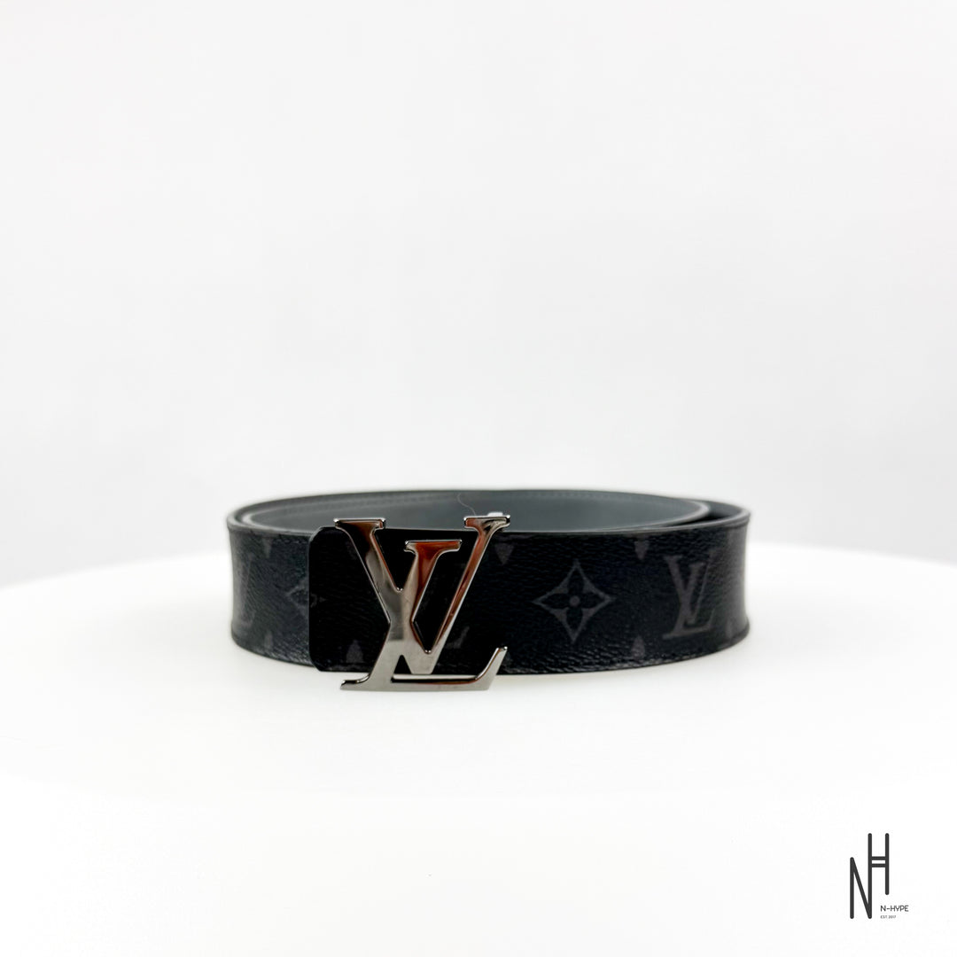 Louis Vuitton LV Initiales Reversible Belt Monogram Black Grey