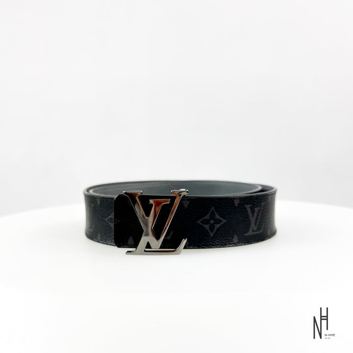 Louis Vuitton LV Initiales Reversible Belt Monogram Black Grey