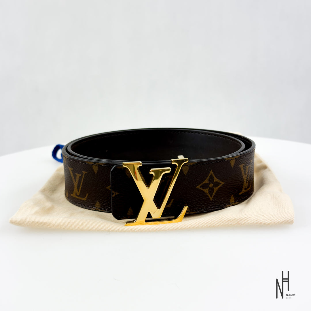 Louis Vuitton LV Initiales Reversible Belt Monogram Brown
