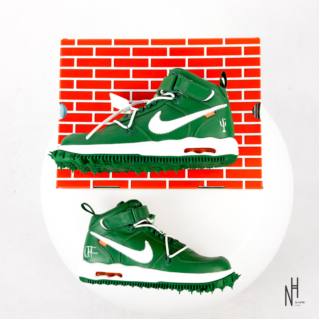 Nike Air Force 1 Mid Off-White Pine Green