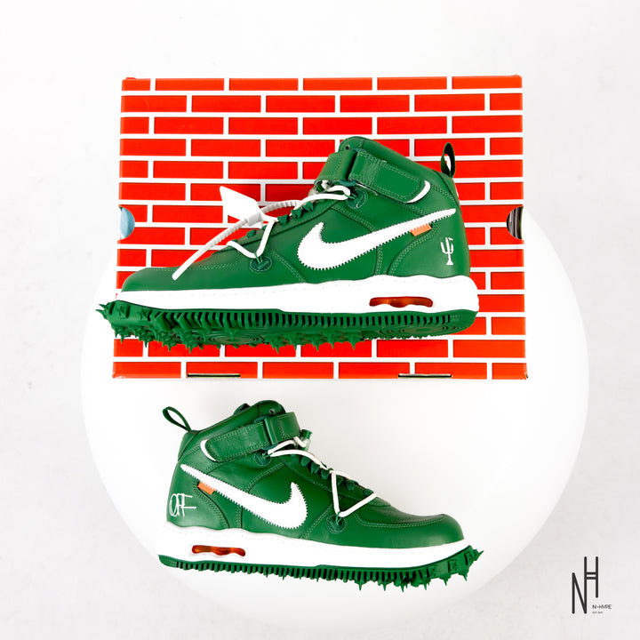 Nike Air Force 1 Mid Off-White Pine Green