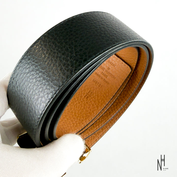 Louis Vuitton Initials 40MM Reversible Taurillon Leather Black Brown