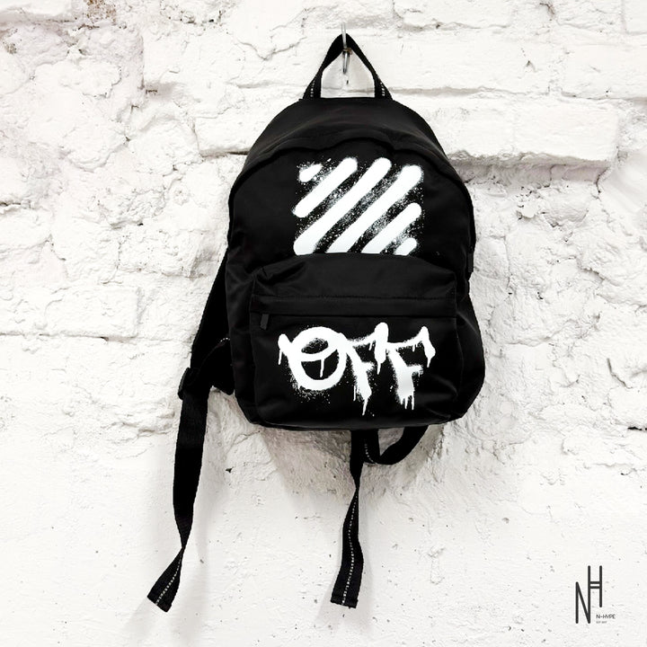 Plecak Diagonal Spray Off White Black