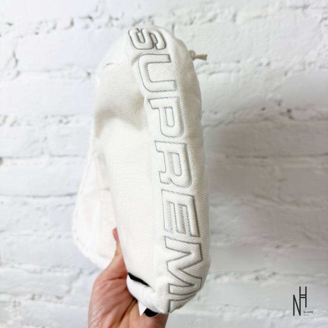 Supreme Denim Shoulder Bag White