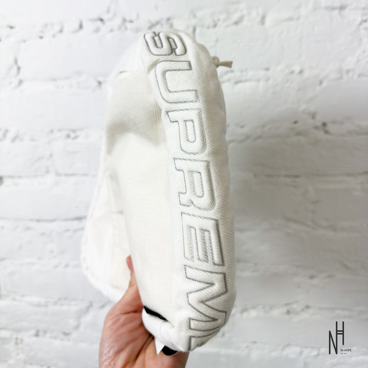 Supreme Denim Shoulder Bag White