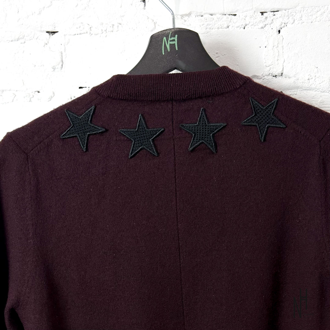 Givenchy Stars Burgundy Sweater
