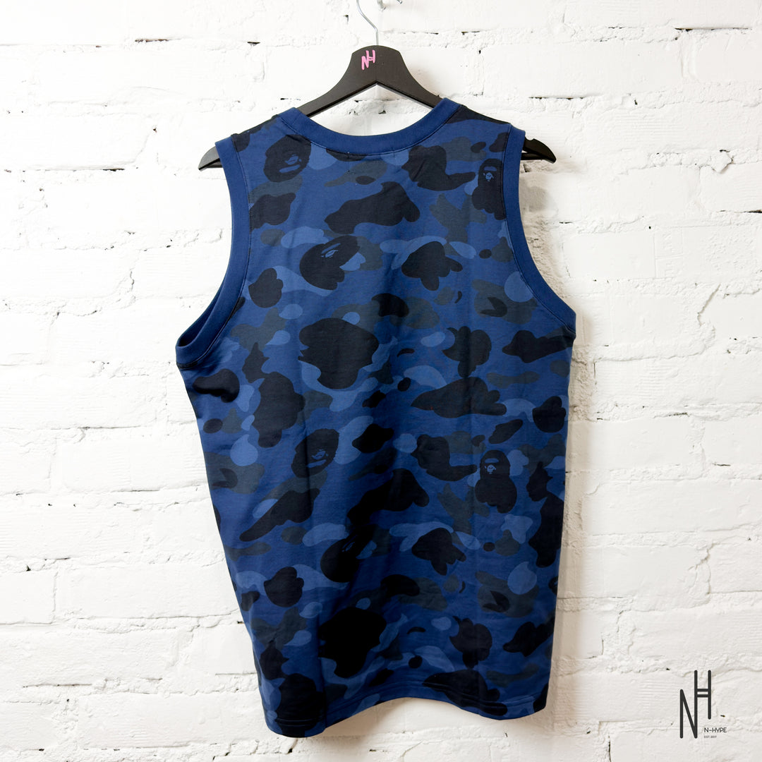 Bape Color Camo College Tank Top Navy