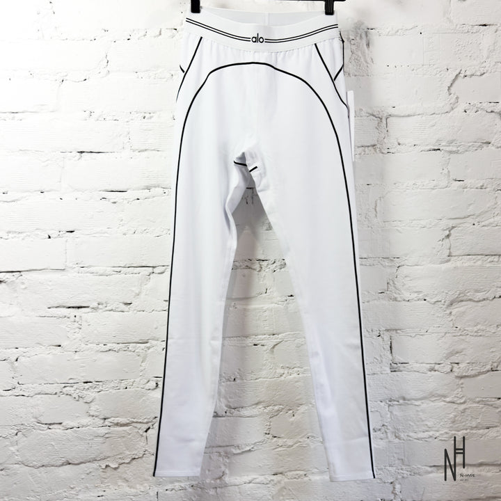 Alo Yoga Airbrush High-Waist Heart Throb Legging White Black