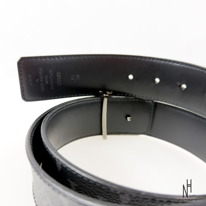 Louis Vuitton Initiales Monogram Black Buckle Belt