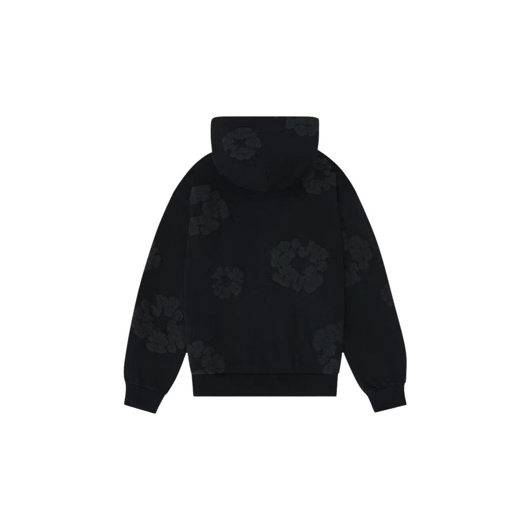 Denim Tears Cotton Wreath Hoodie Black Monochrome