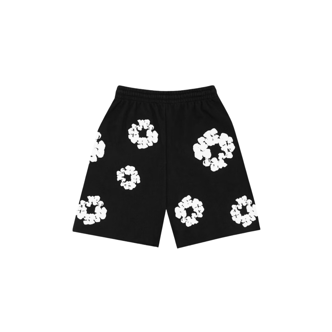 Denim Tears The Cotton Wreath Shorts Black