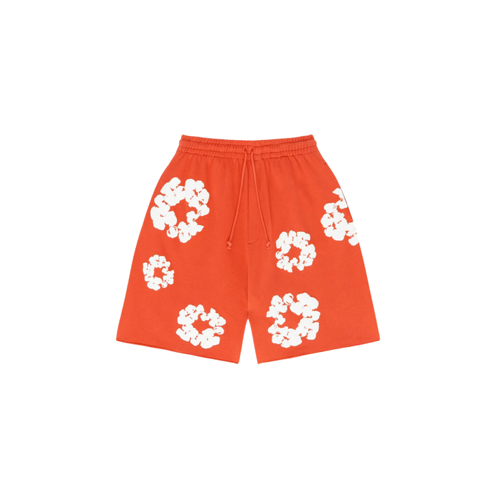 Denim Tears The Cotton Wreath Shorts Orange