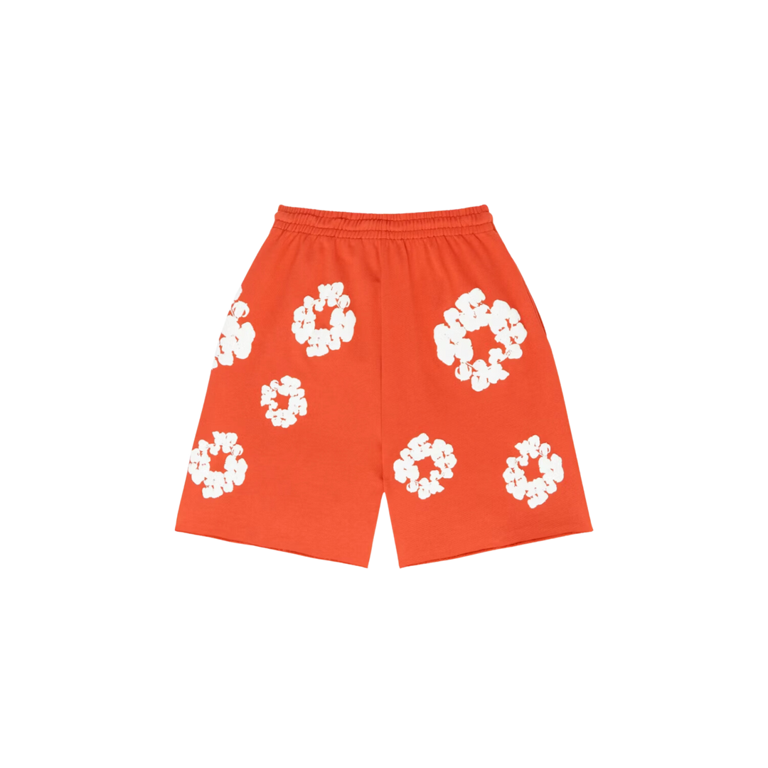 Denim Tears The Cotton Wreath Shorts Orange